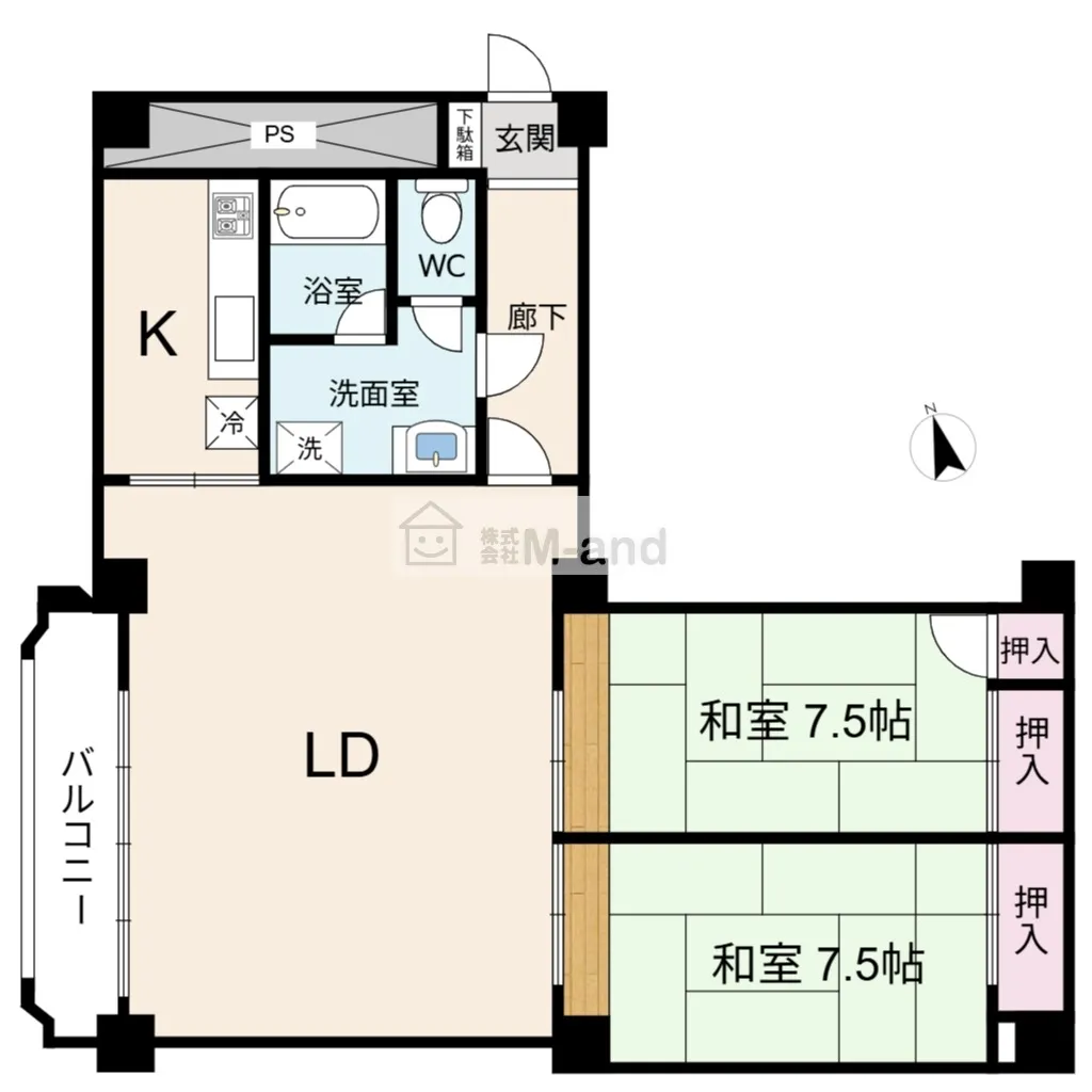 間取り（2LDK）