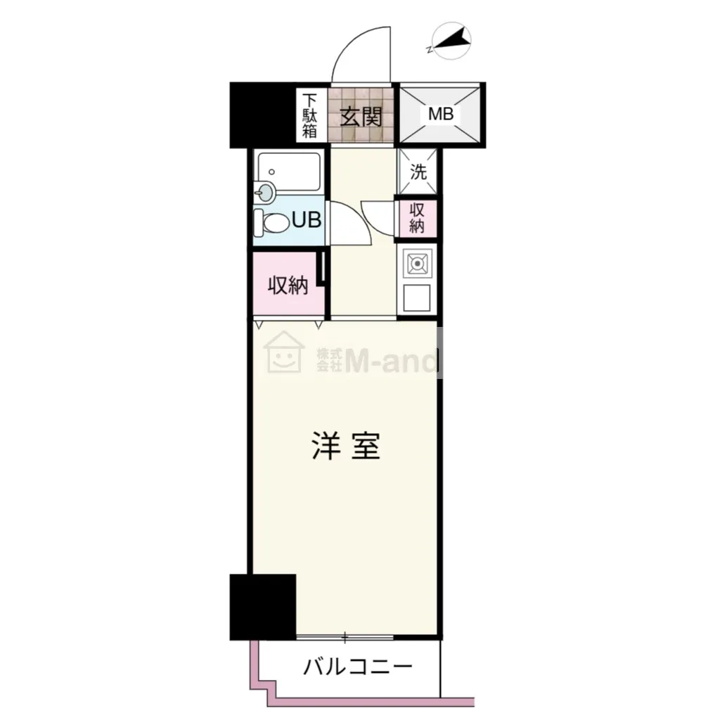 間取り（1R）