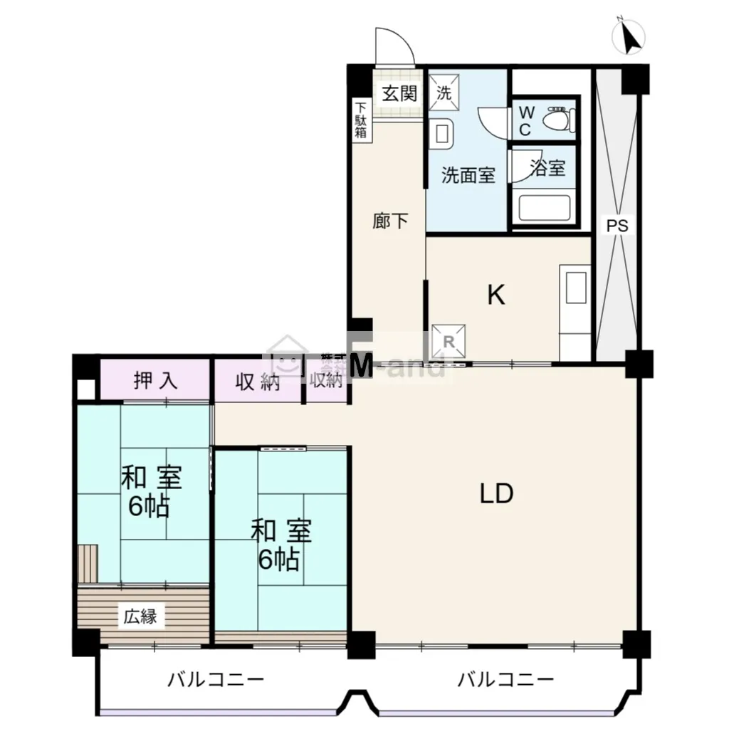 間取り（2LDK）