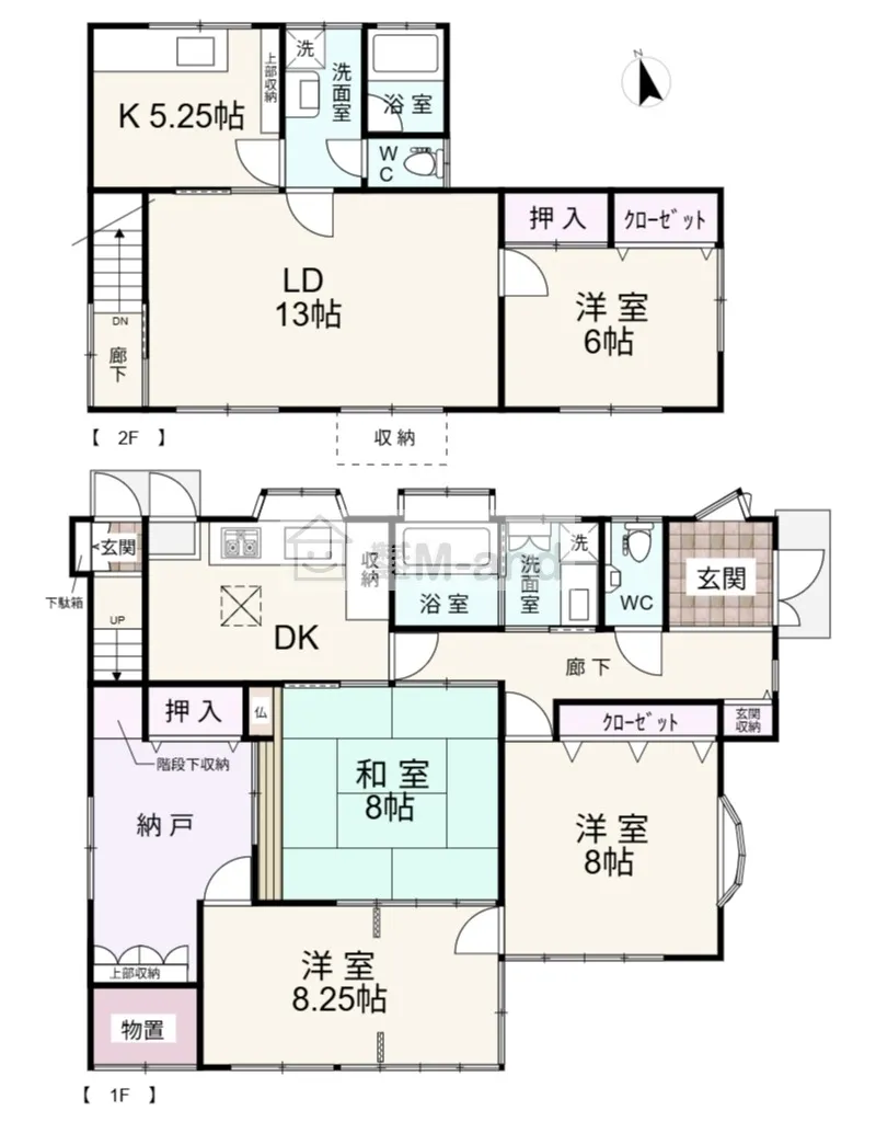 間取り（4SLDK：3SDK＋1LDK）